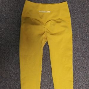 Yellow Alphalete Leggings